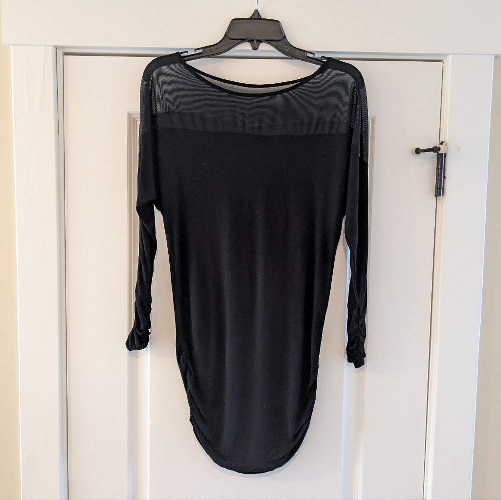 New York & Company Black Mesh Dress, Size XS